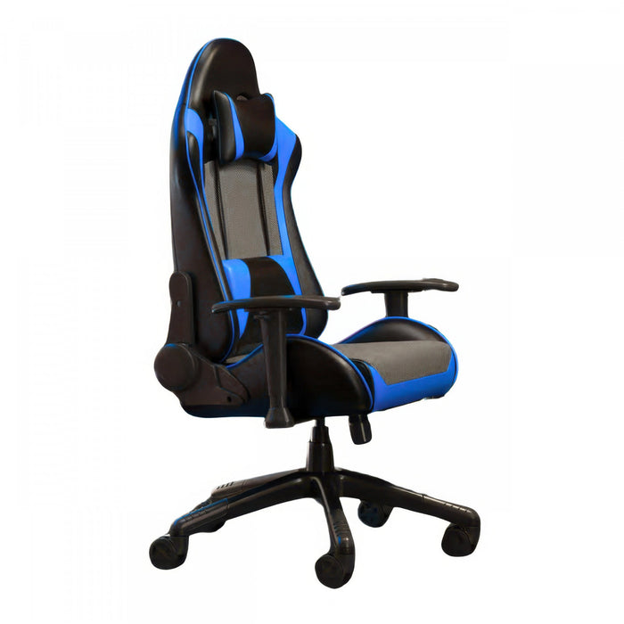 TygerClaw High Back Gaming Chair for Maximum Comfort in Blue Office Chair
