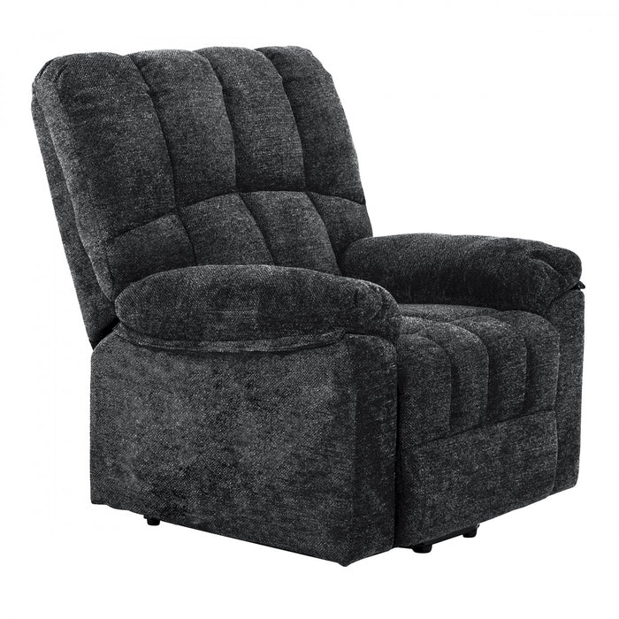 Emerson 36 in. Upholstered Power Lift Chair with Wired Remote - Grey