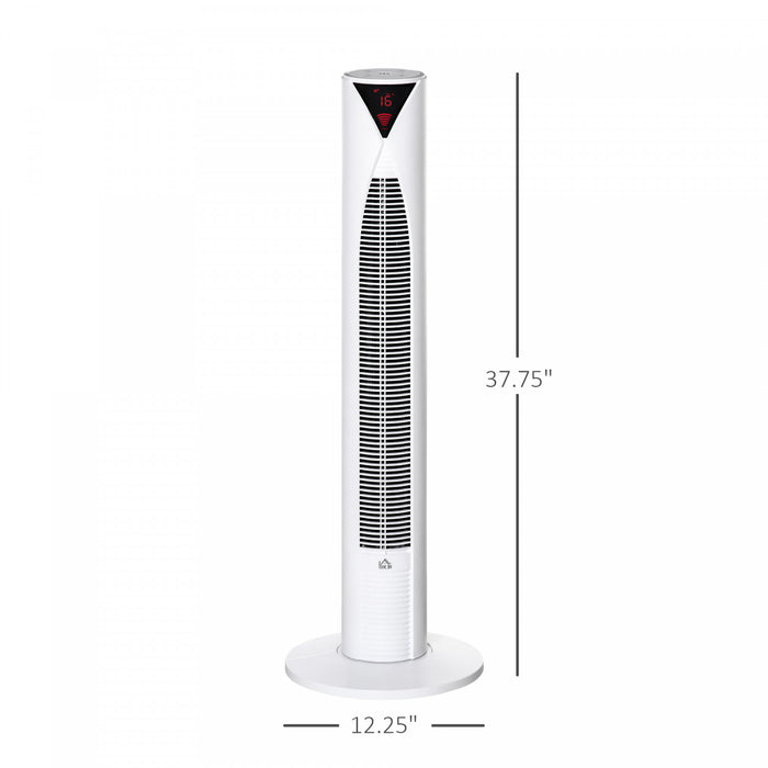 Homcom 38\" Tower Fan With 4 Wind Modes And 3 Speeds