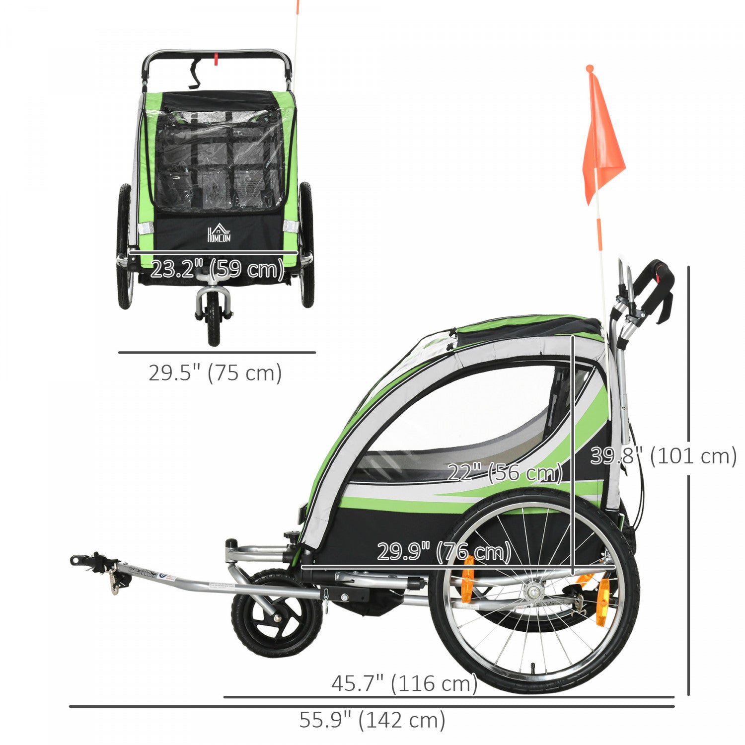 Aosom 2 in 1 bike trailer hotsell
