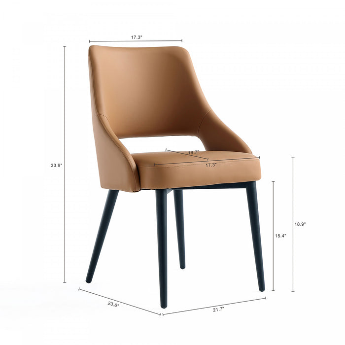 Tremont Modern 8-Piece Dining Chair Set in Saddle
