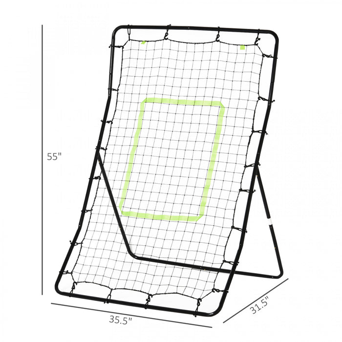 Soozier Volleyball Rebounder Net, Adjustable Baseball Lacrosse Training Aid