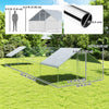 PawHut Metal Chicken Coop, Walk-in Large Chicken Run Outdoor, Poultry Cage for 30-40 Hens, Duck, Rabbit with Water- and UV-Protection Cover, for Backyard, Garden, 32.8'x9.8'x6.4'