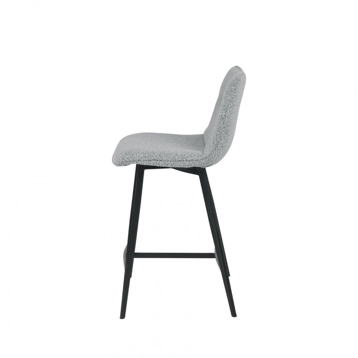 Corbin Mid Grey Upholstered Bar Stool (Set of 2)
