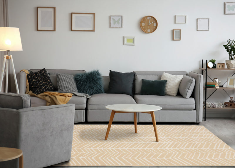 Florence Herringbone Patterned Indoor Area Rug - 4'7\" x 6'7\"