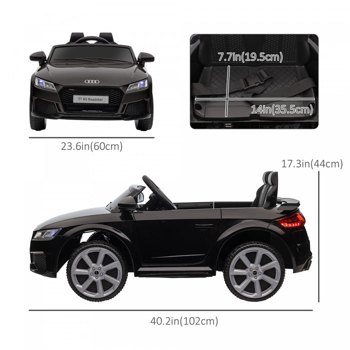 Aosom Officially Licensed Kids Powered Ride-On Car 6v Battery Powered Vehicle Perfect Gift For Kids With Remote Control, Suspension Wheel, Adjustable Speed, Black