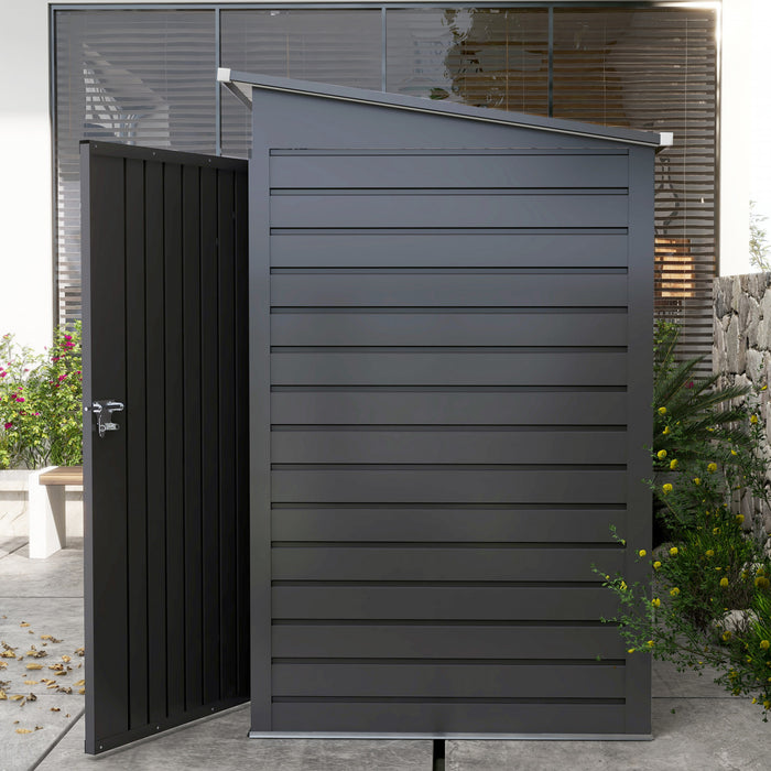 Outsunny 8 X 4ft Metal Garden Storage Shed With Double Doors And 2 Vents
