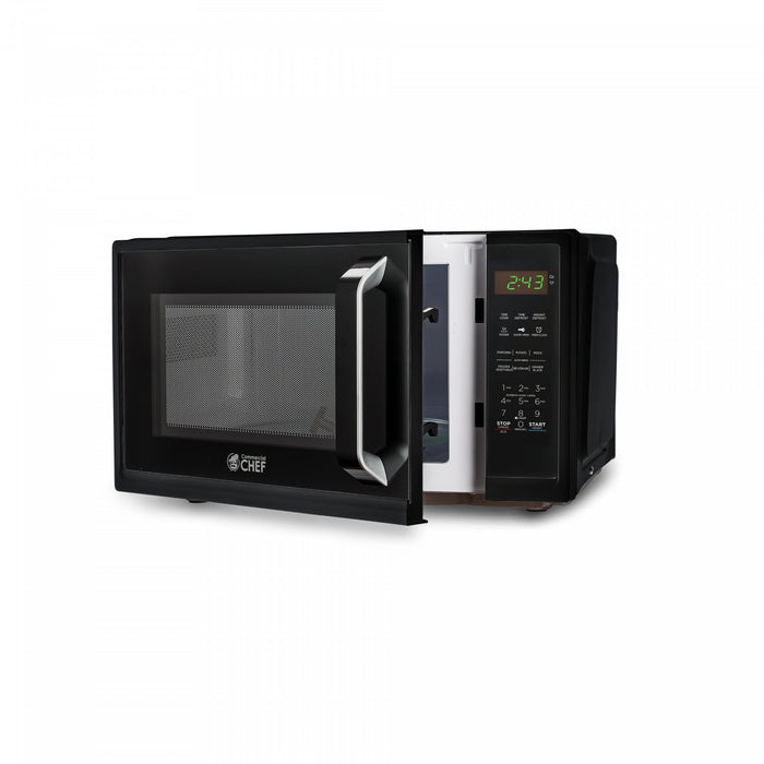 CHM Series Commercial Chef 0.9 Cu. Ft. Countertop Microwave Oven, CHM9MB, Black Countertop Microwave Less 1cuft