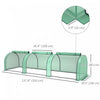 Outsunny Mini Tunnel Greenhouse With Pe Cover Garden Green Grow Shed, Green|Outsunny Serre Mini-tunnel Avec Couverture En Polyethylene Pour Le Jardin