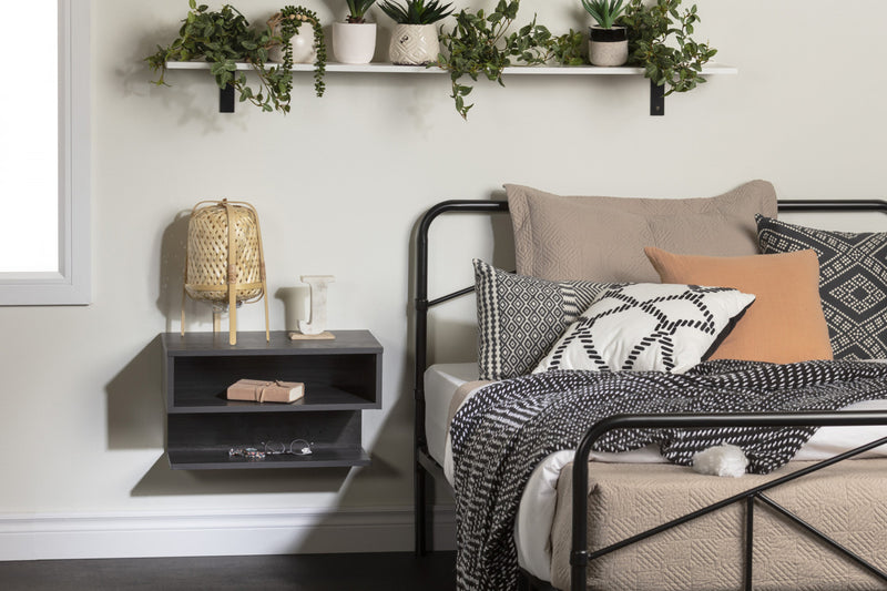 Sazena Floating Nightstand - Gray Oak 