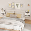 HOMCOM Floating Nightstands Set of 2, Bedside Tables with Fluted Drawer