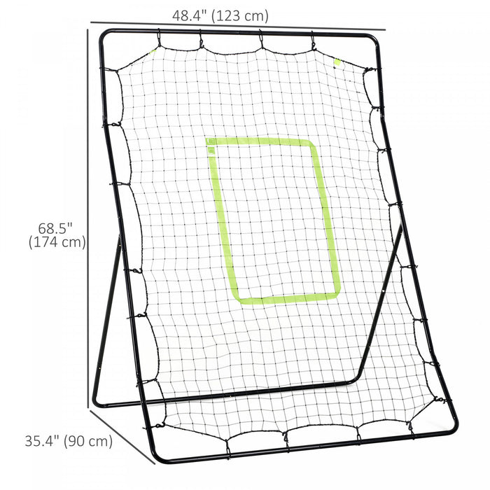 Soozier Volleyball Rebounder Net, Adjustable Baseball Lacrosse Training Aid