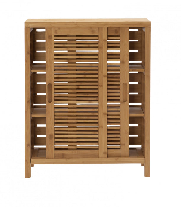 Bracken Bamboo 2-Door Floor Accent Cabinet - Natural