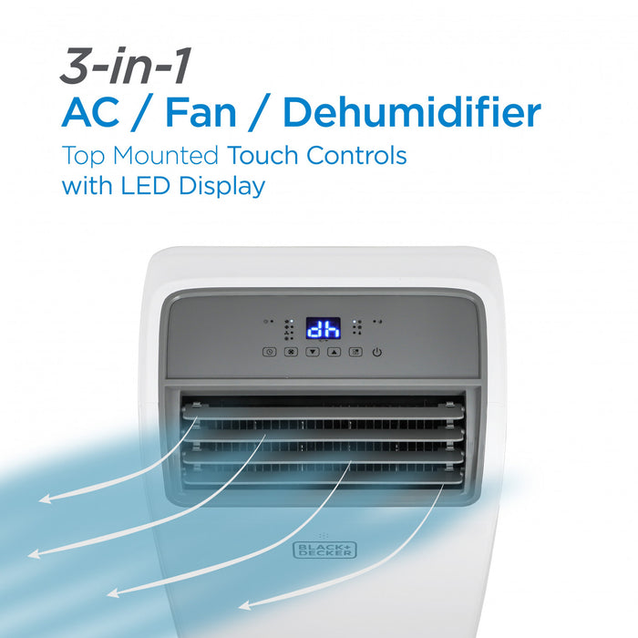 Black+Decker 8,150 BTU Portable Air Conditioner - BPT08WTB