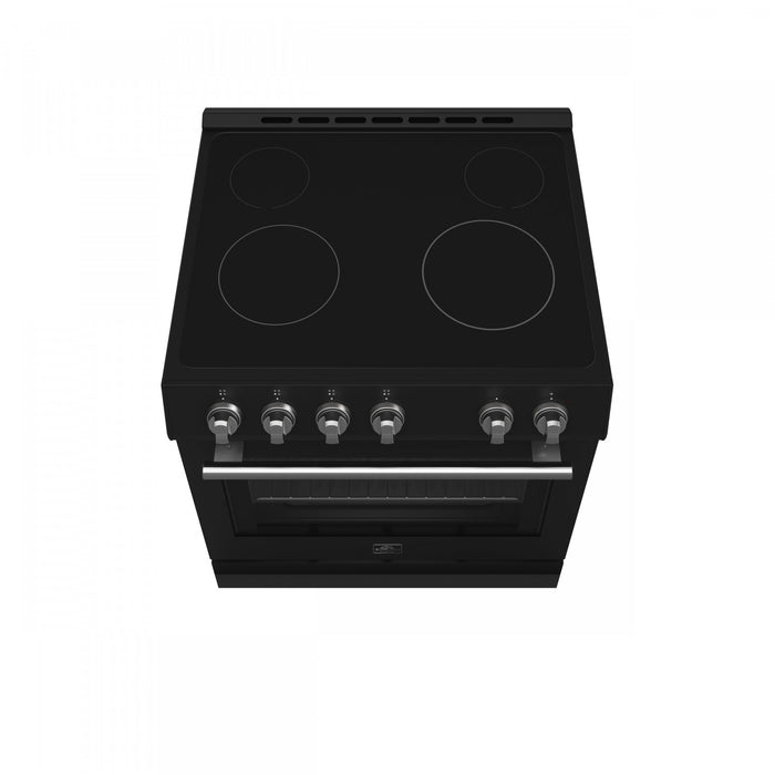 Leonardo Espresso 30\" Slide-In Electric Range in Black 5.0 cu. Ft. -FFSEL6022-30BLK