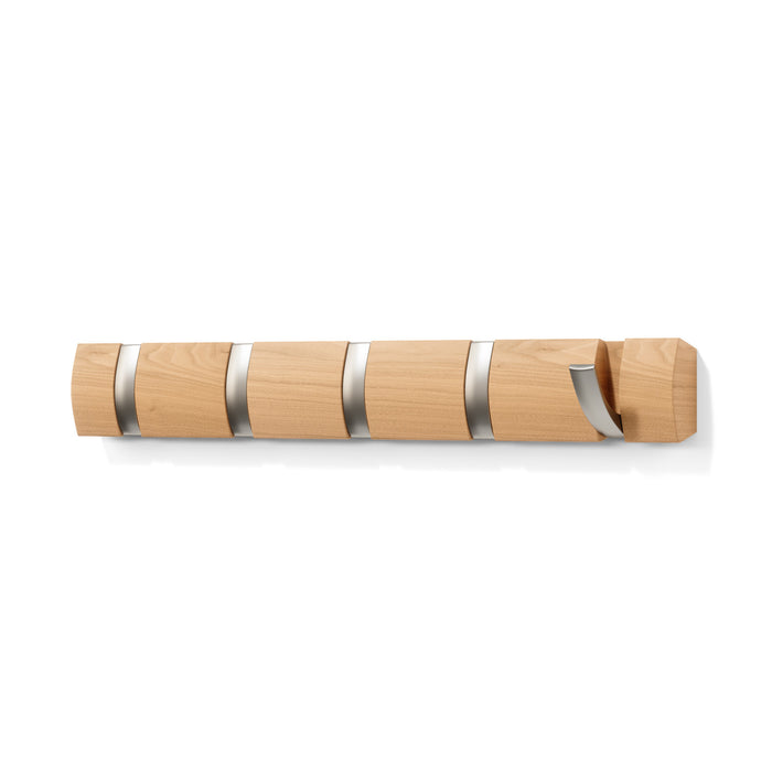 Umbra 5 Flip Wall-Mounted Hooks - Natural