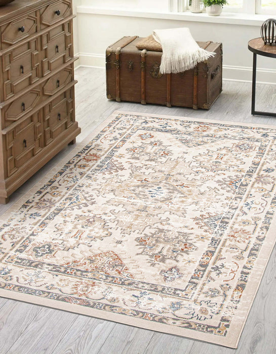 Rococo Ivory Area Rug - 5'0\" X 8'0\"  