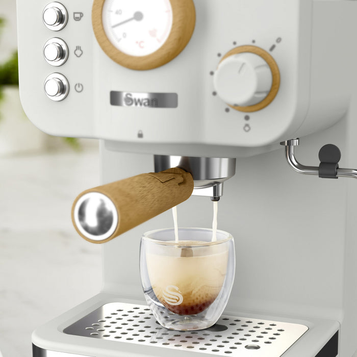 Salton Swan Nordic Pump Espresso Machine - SK22111WHTN