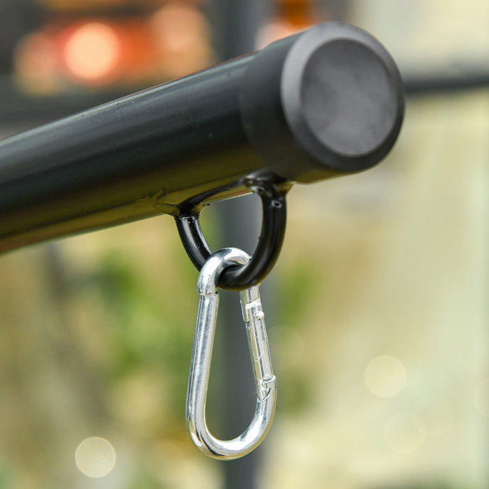 Outsunny Hanging Hammock Stand Hammock Chair Stand C Stand Steel Heavy Duty Stand For Hanging Hammock Air Porch Swing Chair Indoor Outdoor (only Construction)