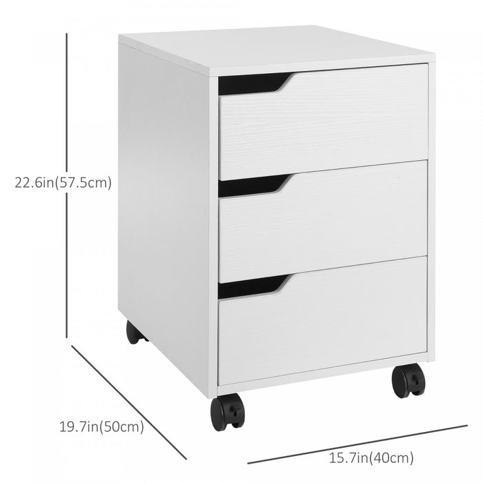 Homcom 3 Drawer File Cabinet