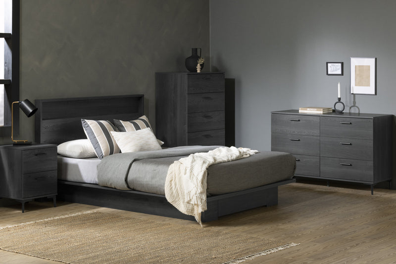 Musano 5-drawer Chest With Metal Legs - Gray Oak 