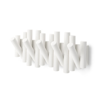 Umbra Picket Rail Wall Hooks - White|Crochets muraux Picket Rail de Umbra - blancs
