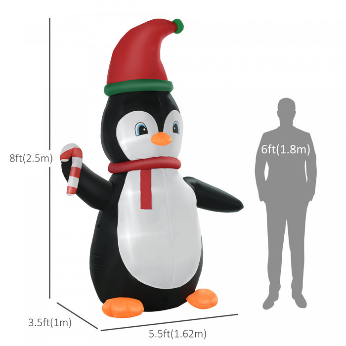 Homcom 8.2ft Penguins Inflatable Christmas Decoration