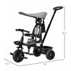 Qaba Kids Tricycle 4 In 1 Trike With Reversible Angle Adjustable Seat Removable Handle Canopy Handra|Qaba Tricycle Enfants Evolutif 4 En 1 Canne Telescopique Amovible Et Pare-soleil Pliable Demontable