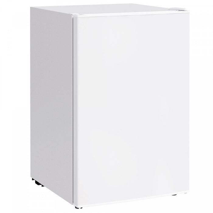 HOMCOM 4.5 Cu Ft Mini Fridge with Freezer, Wheels, Refrigerator, White