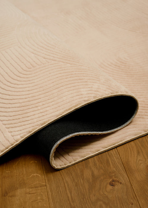 Elion Contemporary Beige Washable Rug 5'0\" x 7'6\" Indoor Area Rug