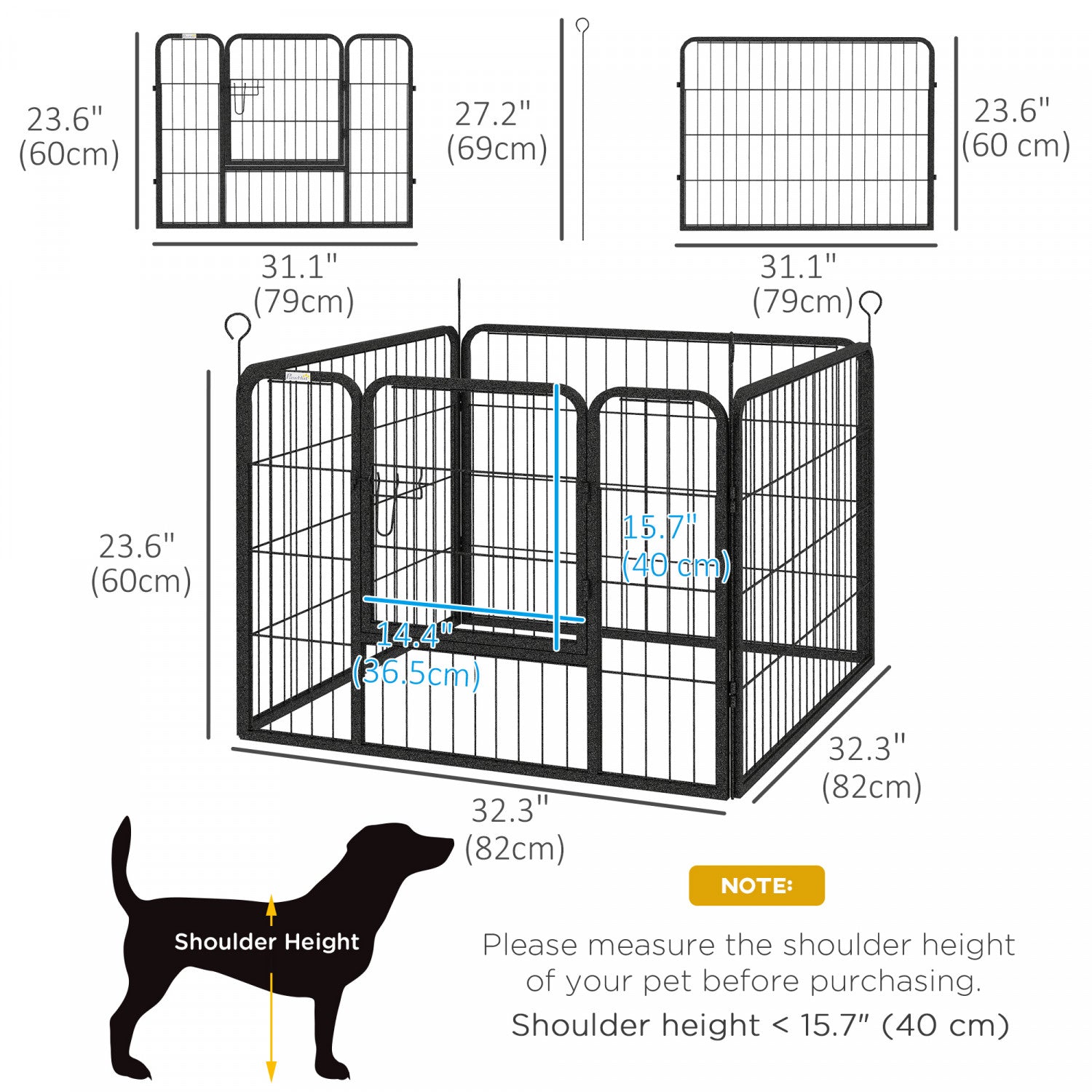Dog pen gate online
