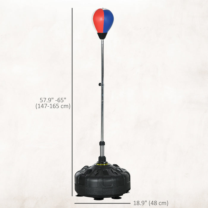 Soozier Freestanding Reflex Bag, 57.9\" -65\" Speed Bag with Stand