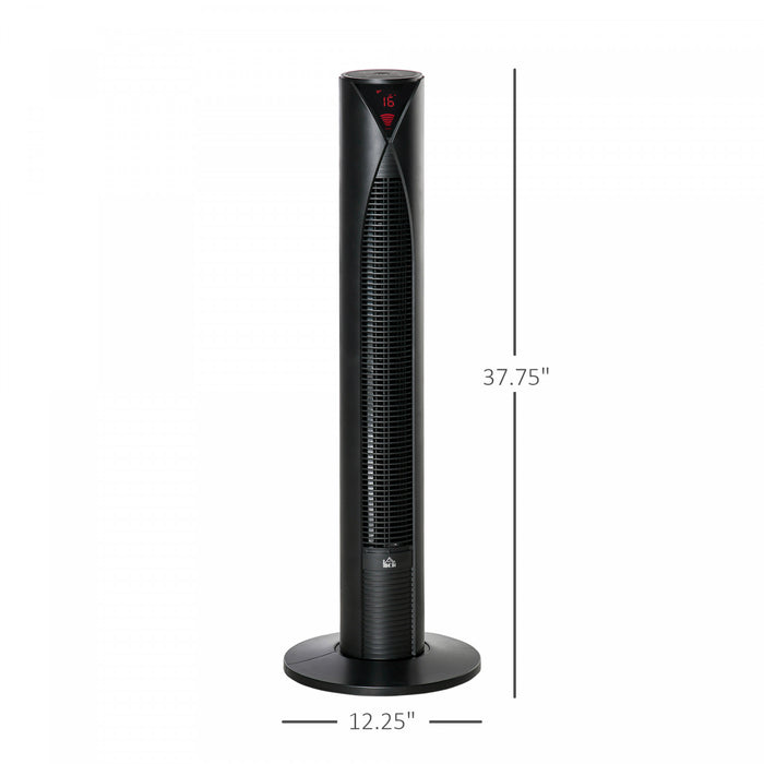 Homcom 38\" Oscillating Tower Fan With 12h Timer