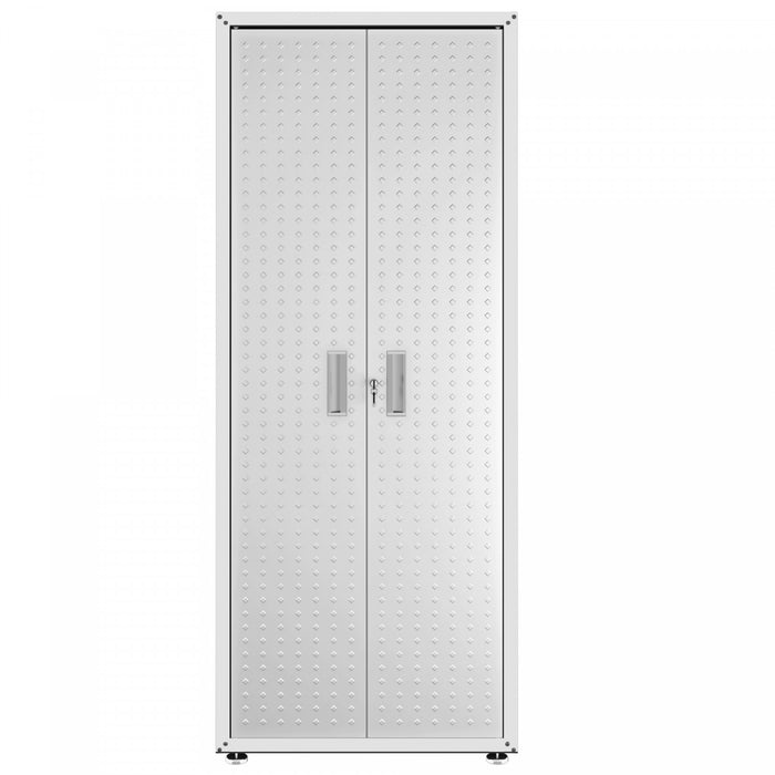 Fortress Modern 6-Piece Garage Set in White Garage Storage