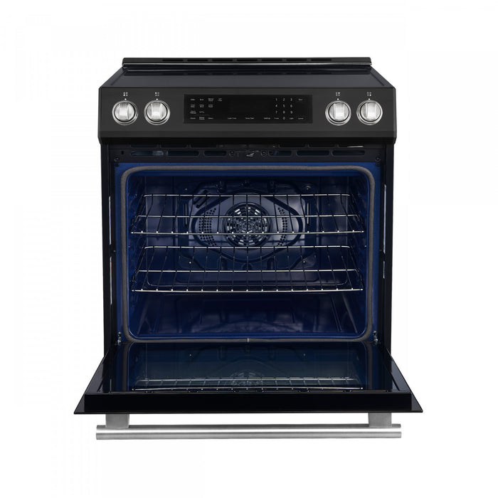 Forno Donatello Espresso 30\" Induction Range, Black- FFSIN0905-30BLK