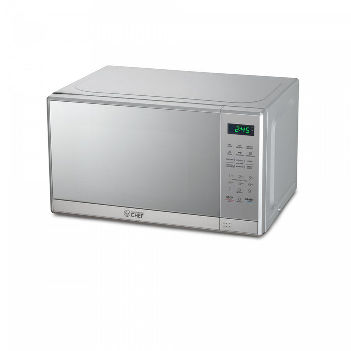 CHM Series Commercial Chef 0.7 Cu. Ft. Countertop Microwave Oven, Stainless Steel Countertop Microwave Less 1cuft