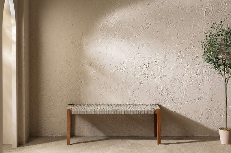 Agave Rope Bench - Beige/Natural