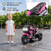 Aosom Kids Electric Motorcycle, 6V Battery Powered Chopper Motorbike with Horn, LED Headlight, Music & Forward/Reverse, Toddler Ride On Motorcycle for 37–60 Months, Pink