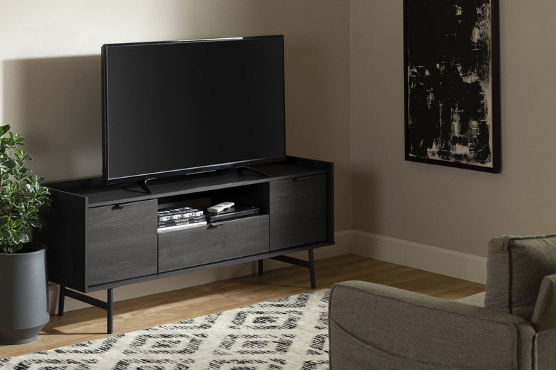 City Life 60\" TV Stand with Storage - Grey Oak