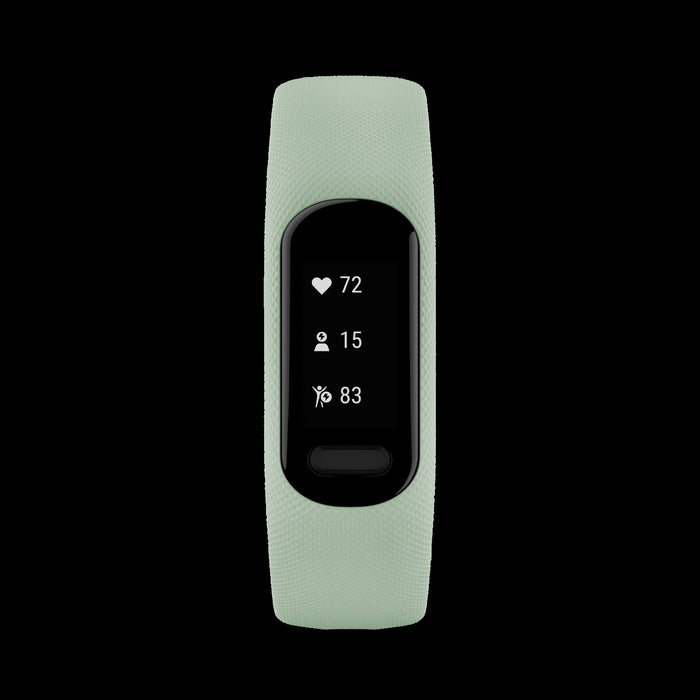 Garmin Vivosmart® 5 Gps Smartwatch - Fitness Tracker With Black Case And Cool Mint Silicone Band