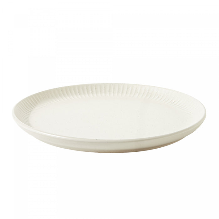 H2K Sesame 12-Piece Embossed Stoneware Dinnerware Set