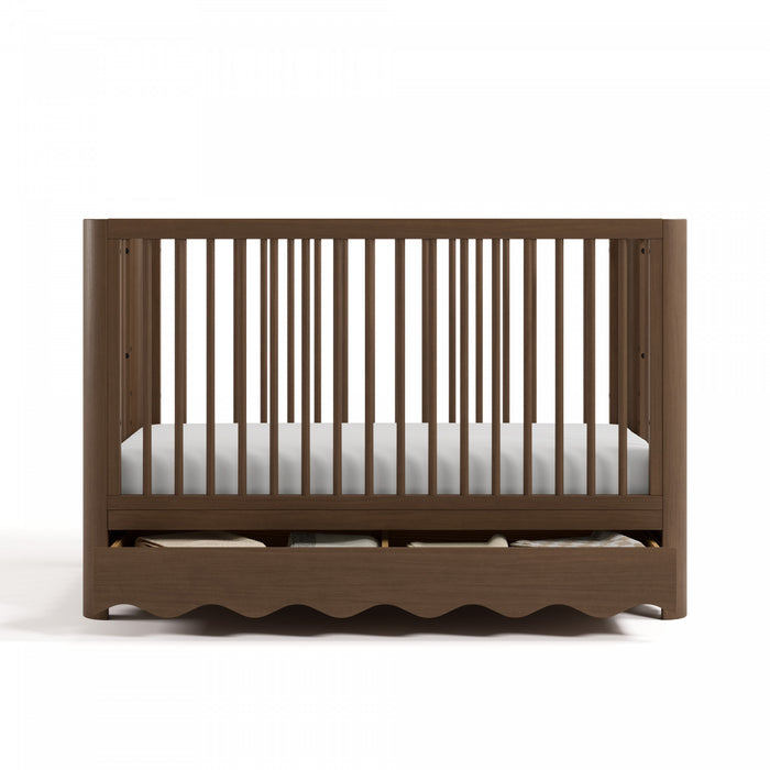 Storkcraft Casablanca Deluxe 5-in-1 Convertible Crib with Drawer - Hazelnut