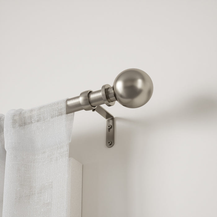 Umbra Bolas Nickel Expandable 1\" Curtain Rod - 36\"-72\" 