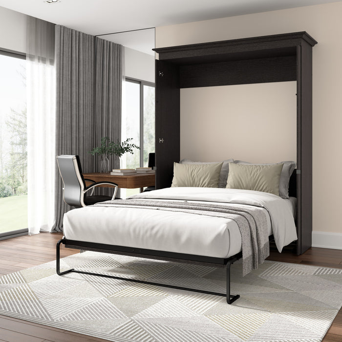 Bestar Versatile 72 W Queen Murphy Bed - Deep Grey