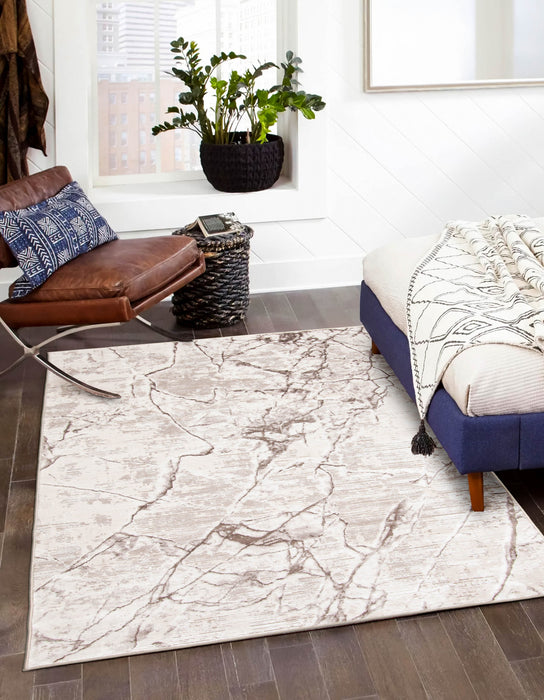 Helix Ivory Area Rug - 5'0\" X 8'0\"  