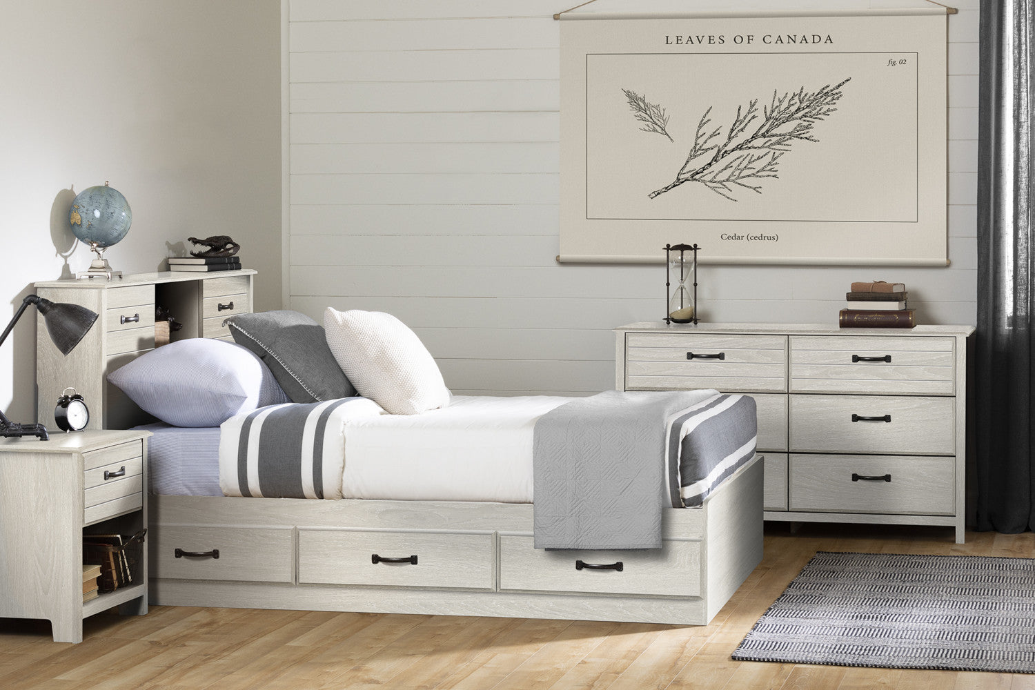 Ulysses 6-Drawer Dresser - Winter Oak - The Brick Ulysses 6-Drawer Dresser - Winter Oak - The Brick