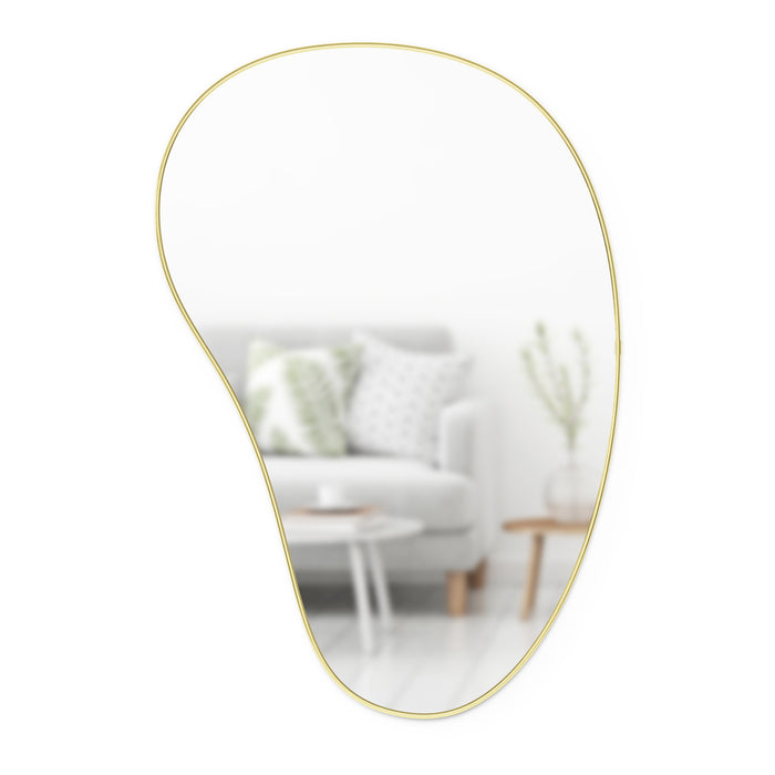 Umbra Hubba Pebble 24\" x 36\" Mirror - Brass