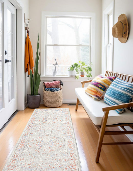 Mira Ivory Rug 2'8\" x 8'2\"