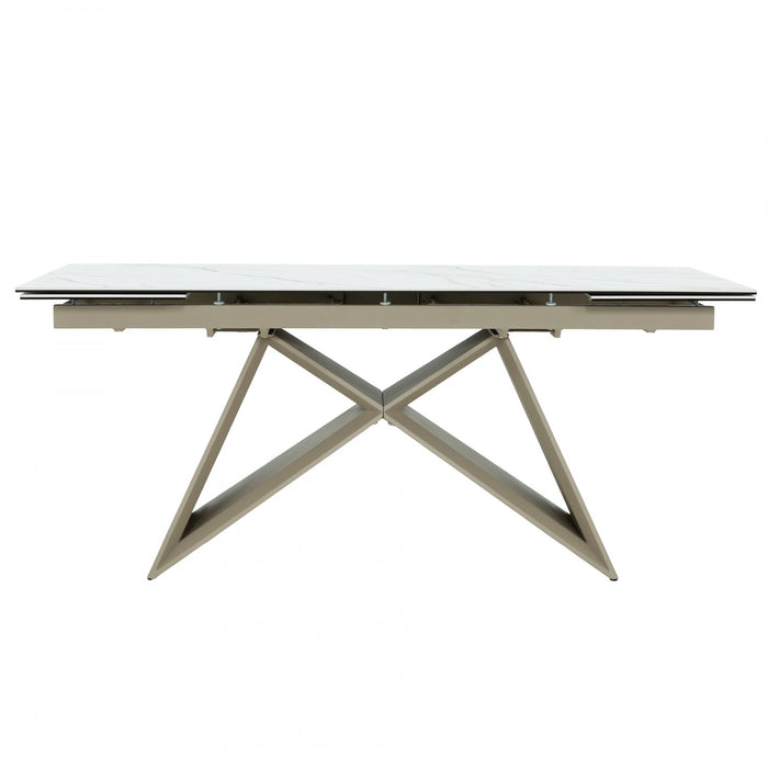 Wrenley 71-102 in. Extendable Rectangular Dining Table (Seats 6-8)