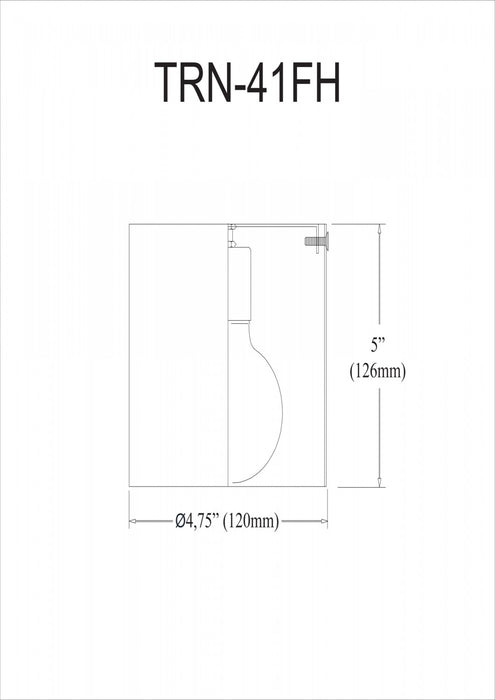 Dainolite Theron 1 Light Flush Mount Matte Black Finish Lamp